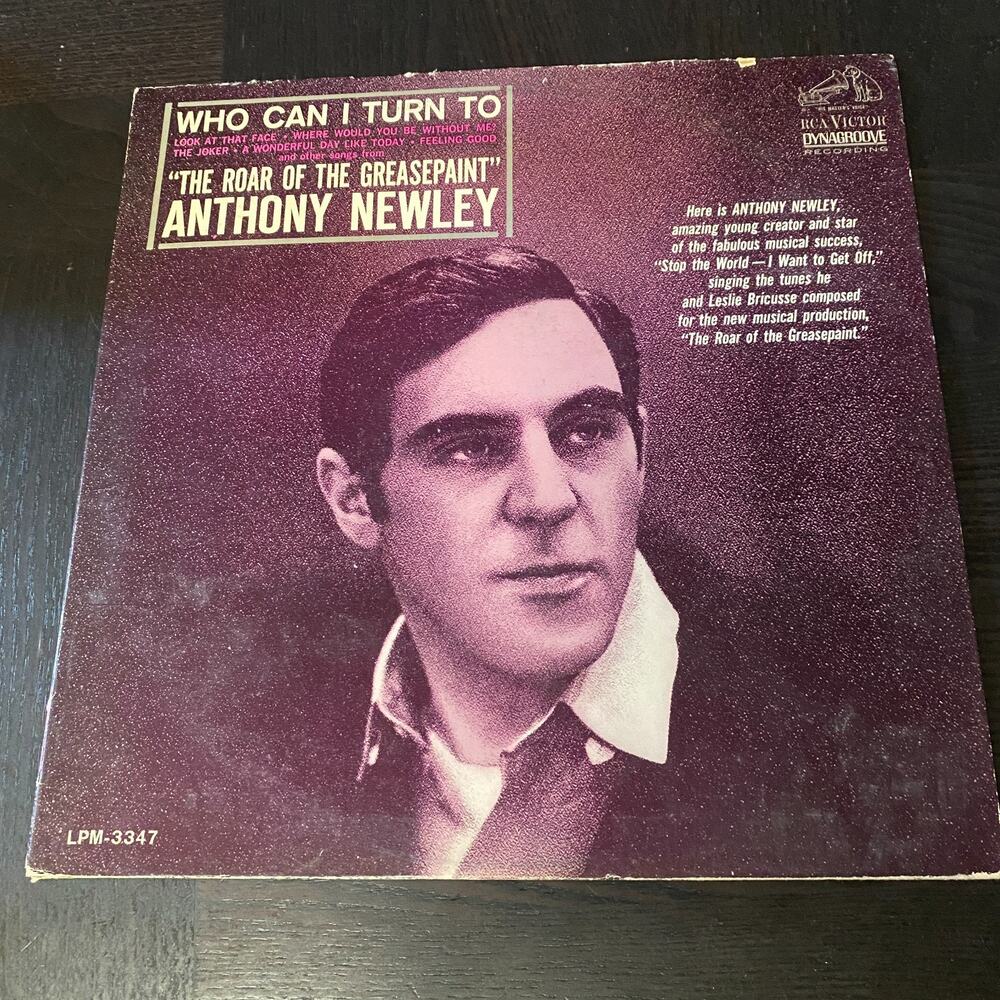 ANTHONY NEWLEY ~ Who Can I Turn To, RCA Victor Dynagroove Recording 1965 ~ ALBUM